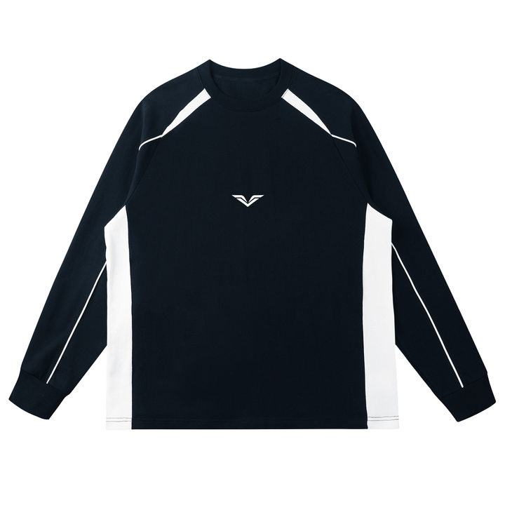MEN T SHIRT Wing Logo Contrast Panel Raglan Sweatshirt