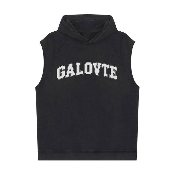 men brand Snow Washed Sleeveless Hoodie