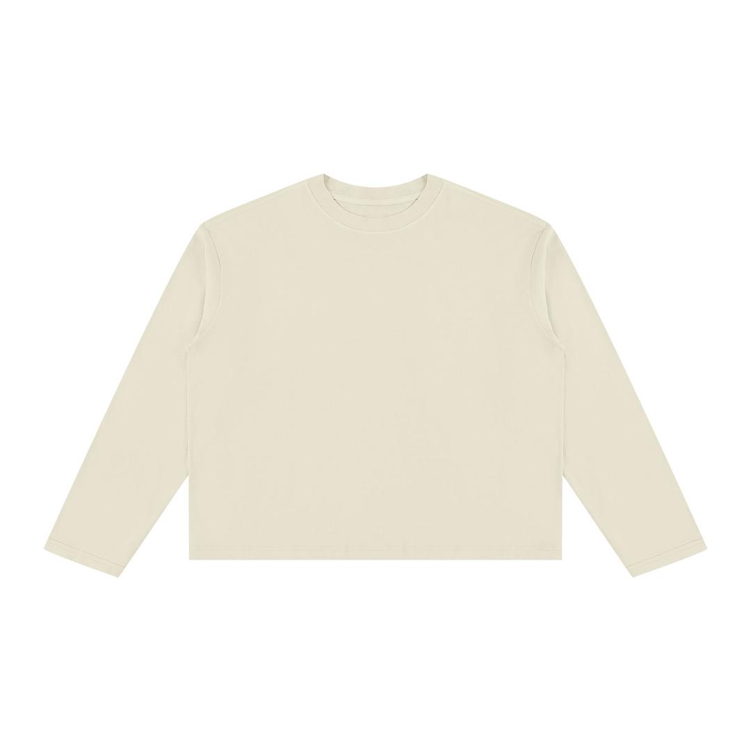 women t shirt Vintage Wash Long Sleeve Boxy T-Shirt