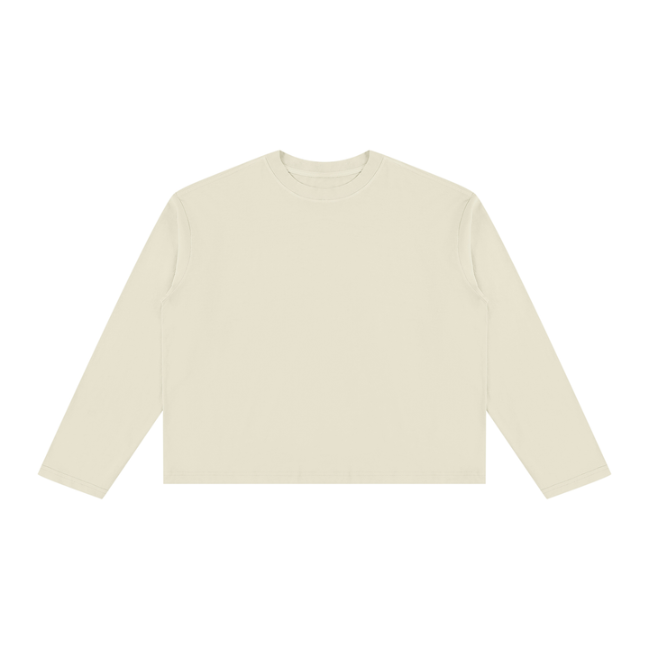women t shirt Vintage Wash Long Sleeve Boxy T-Shirt