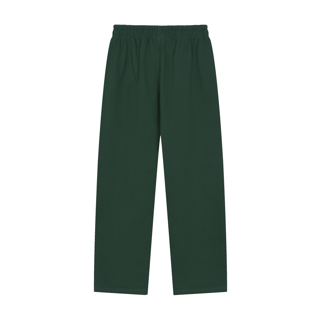 WOMEN PENT Solid Color Straight-Leg Sweatpants
