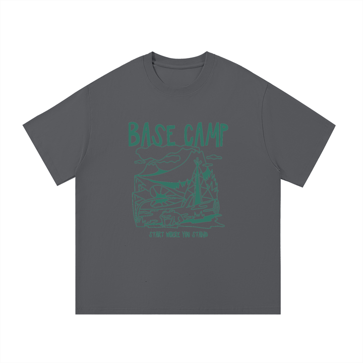 hiking lover Base Camp Start Where You Stand Line Art Tee