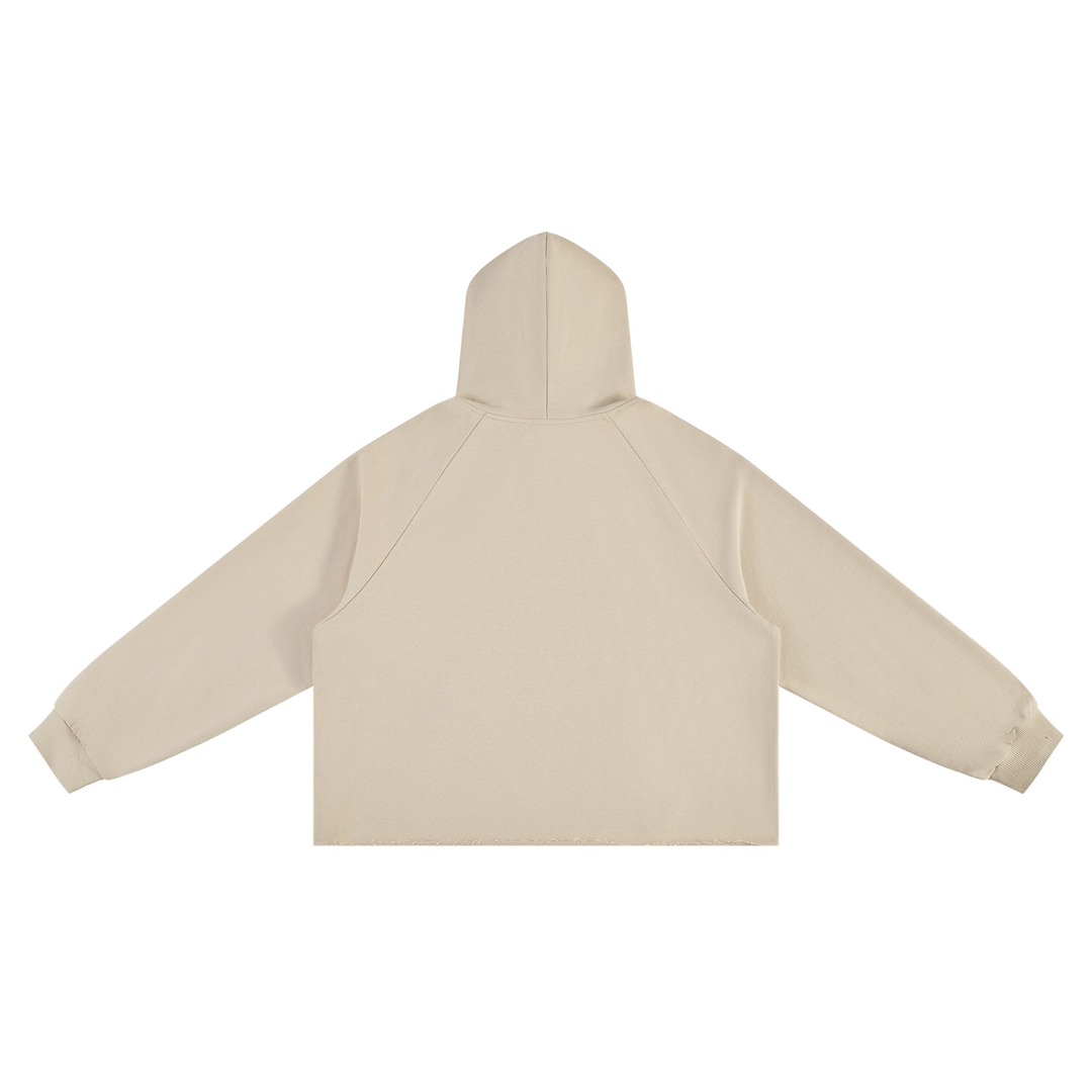 MEN hoddies  Vintage Wash Raw Edge Boxy Hoodie