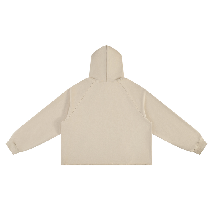 MEN hoddies  Vintage Wash Raw Edge Boxy Hoodie