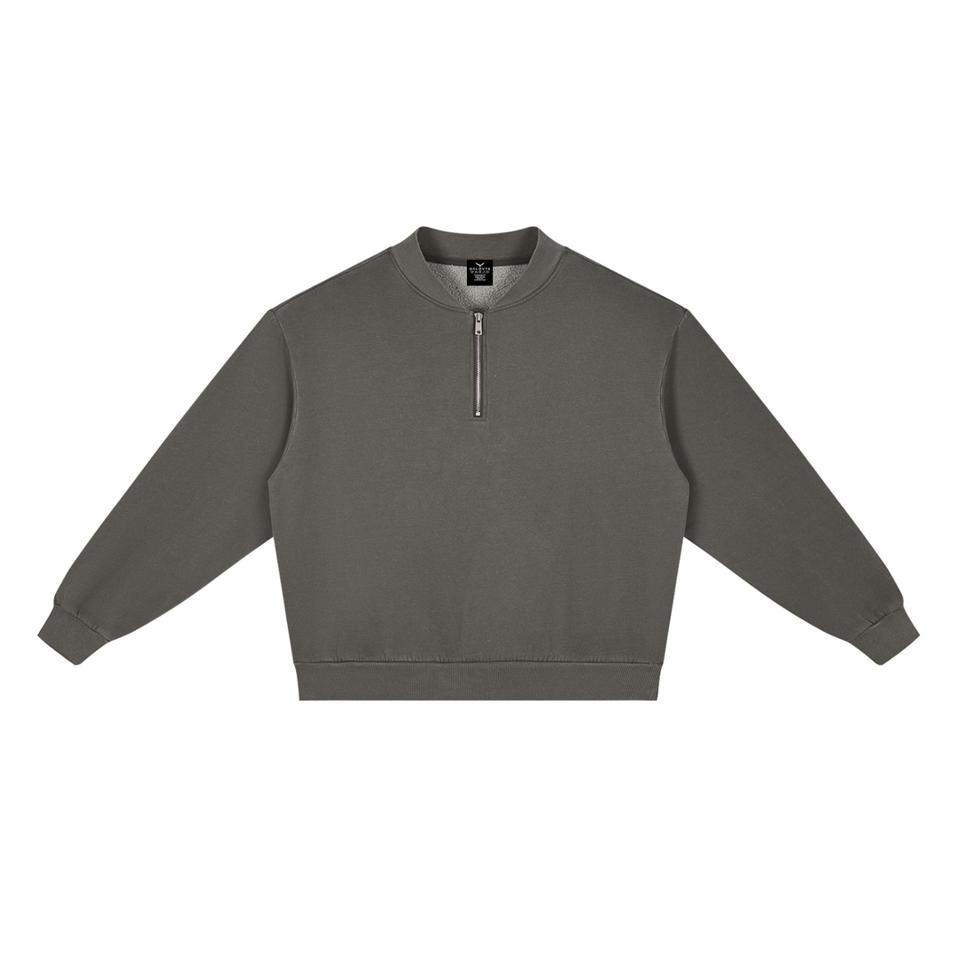 WOMEN HODDIES  Vintage Wash Fleece Quarter Zip Sweatshirt