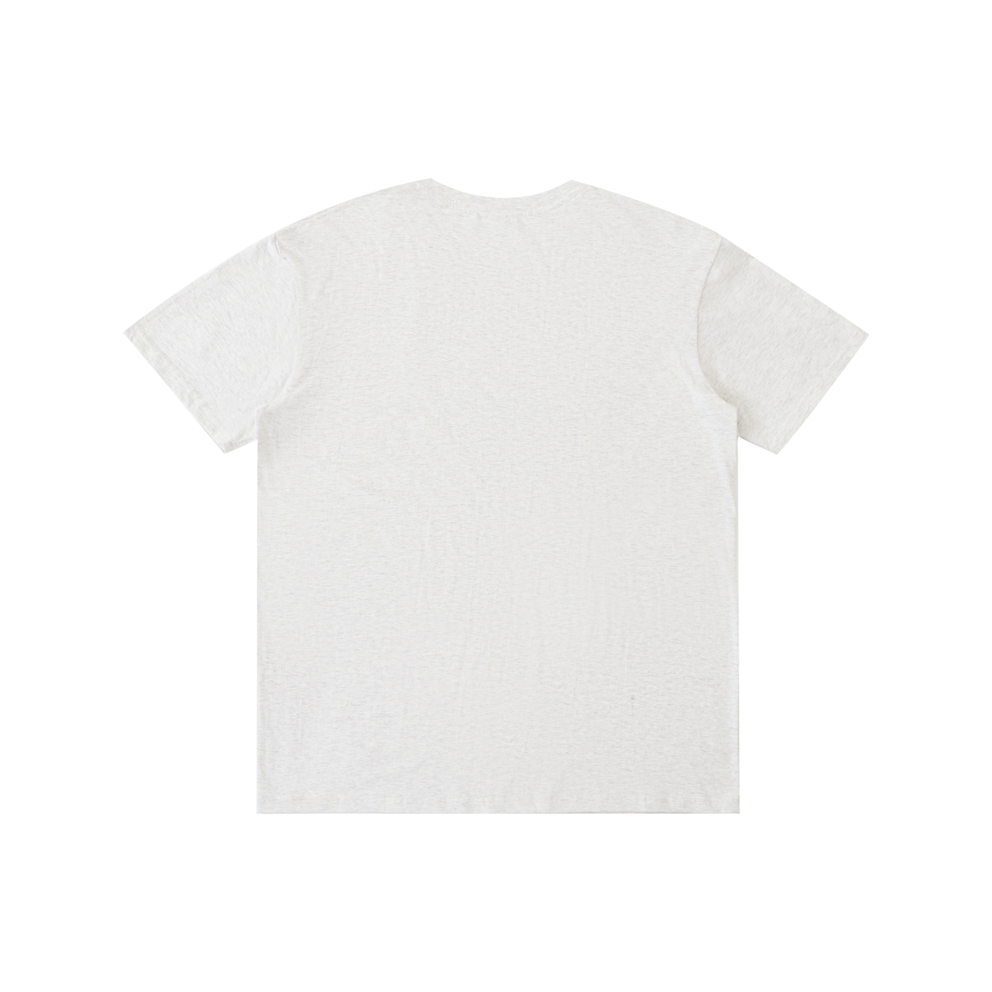 Mama Makes The Dough Baking Goose Tee in Flower Gray, back view.
