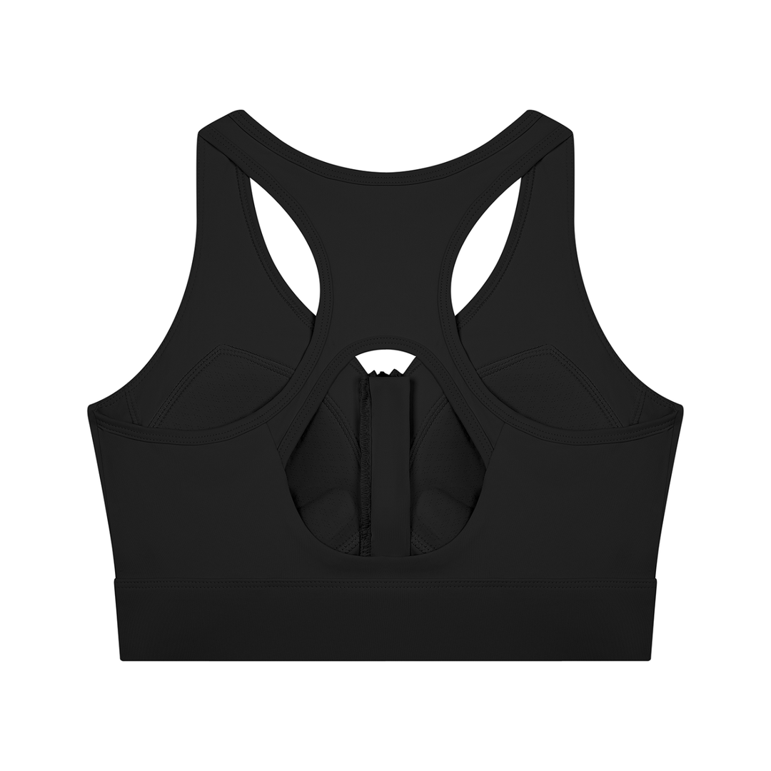Women’s  gym wear Cropped Zip Yoga Sports Bra