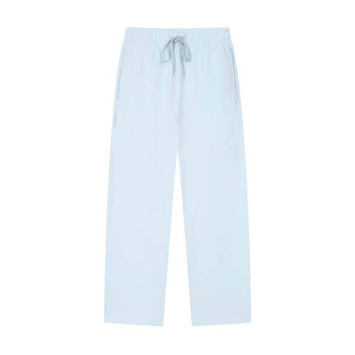 WOMEN PENT Solid Color Straight-Leg Sweatpants
