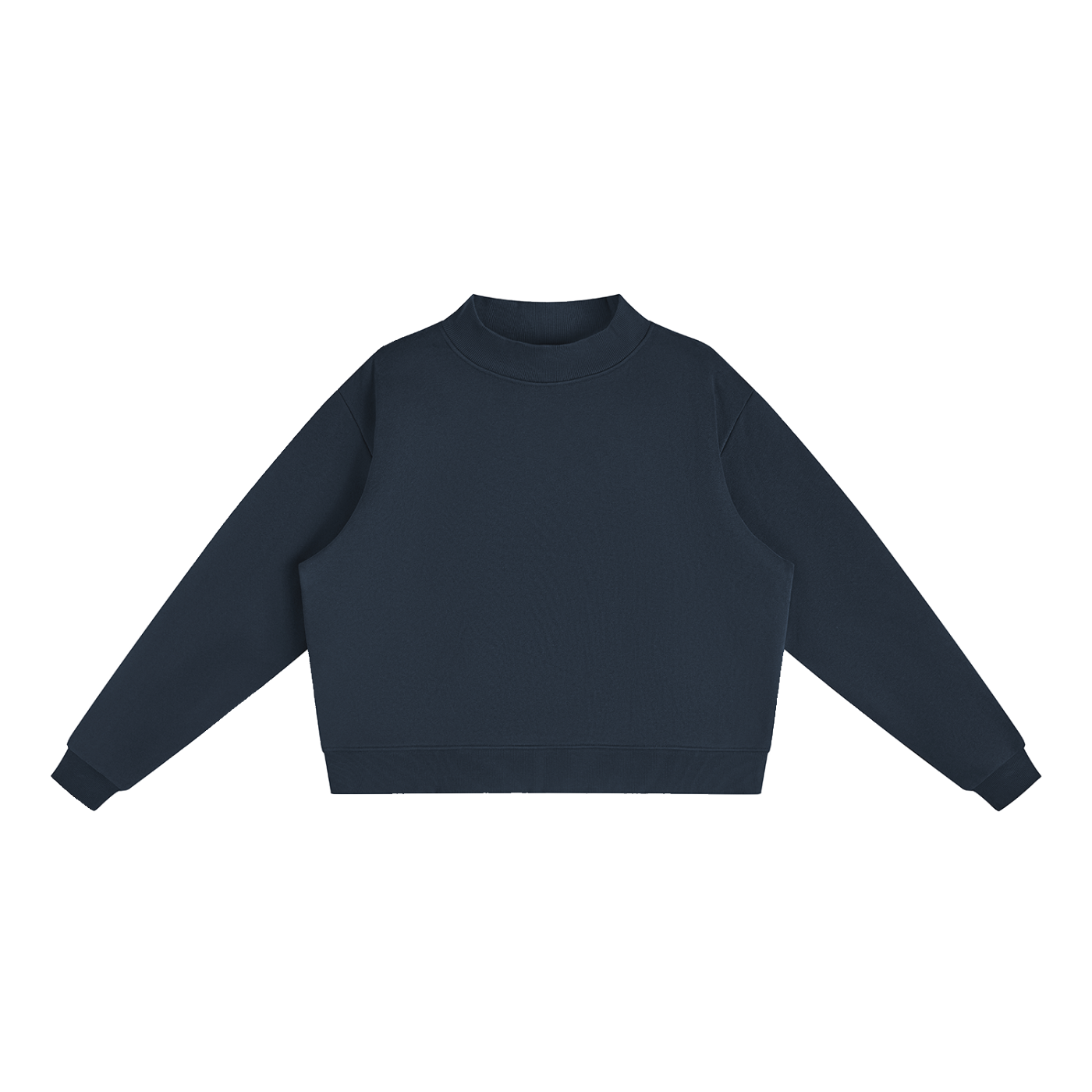 men brand  Essential Fleece Mock-Neck Crew Sweatshirt