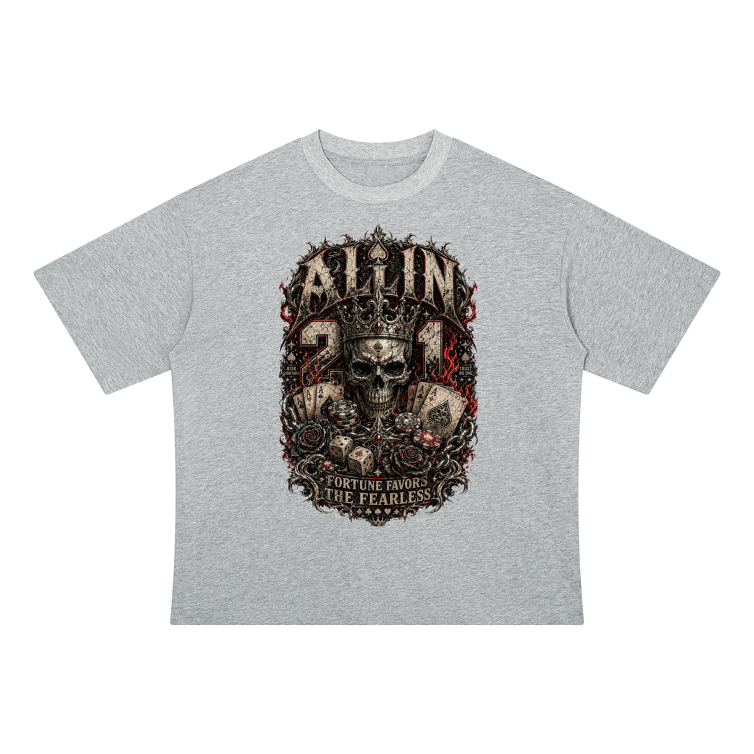 men graphic Unisex Drop Shoulder Cotton T-Shirt