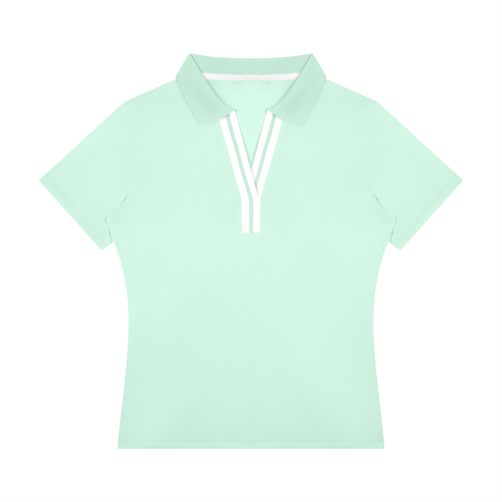 Women’s gym wear Color Block Polo Shirt