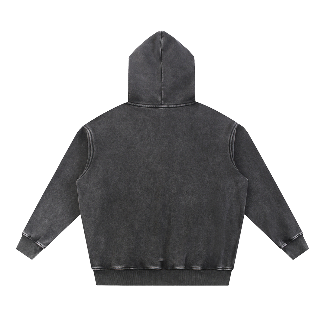 DAD LOVER UNISEX Snow Wash Fleece Oversize Hoodie