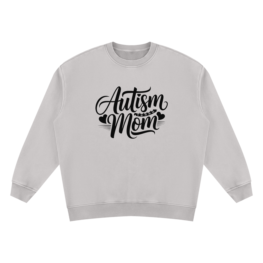 mom lover Autism Mom Script Vintage Wash Sweatshirt