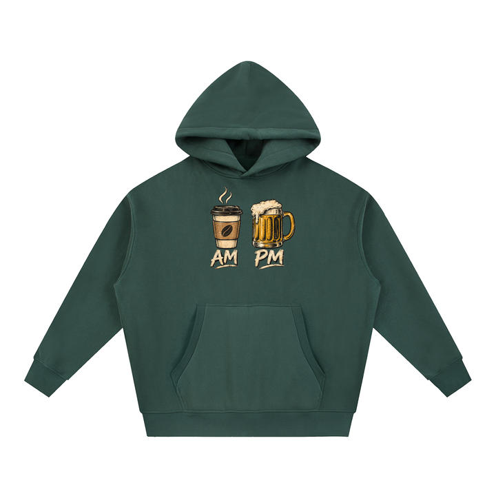 men graphic Essential Oversized Boxy Fit Fleece Hoodie