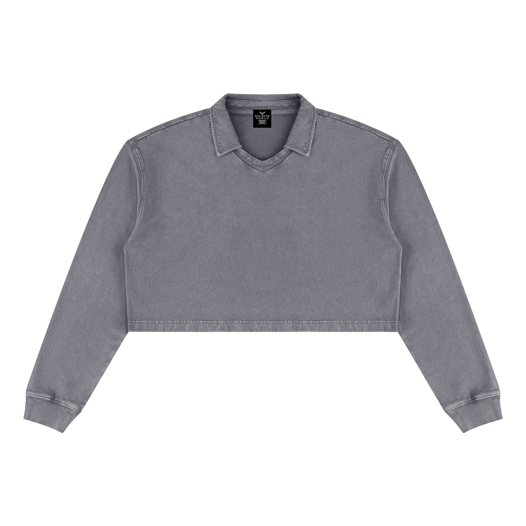 Women’ HODDIES Vintage Wash Crop Sweatshirt