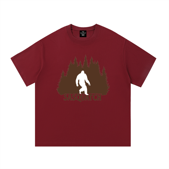 hiking lover Sasquatch Forest Silhouette Cotton Tee