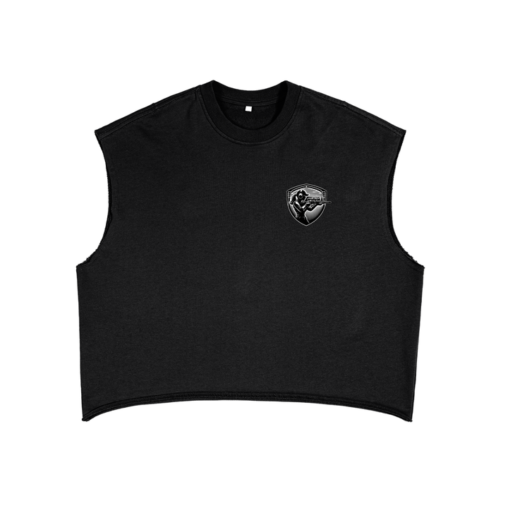 women brand French Terry Boxy Tank Top