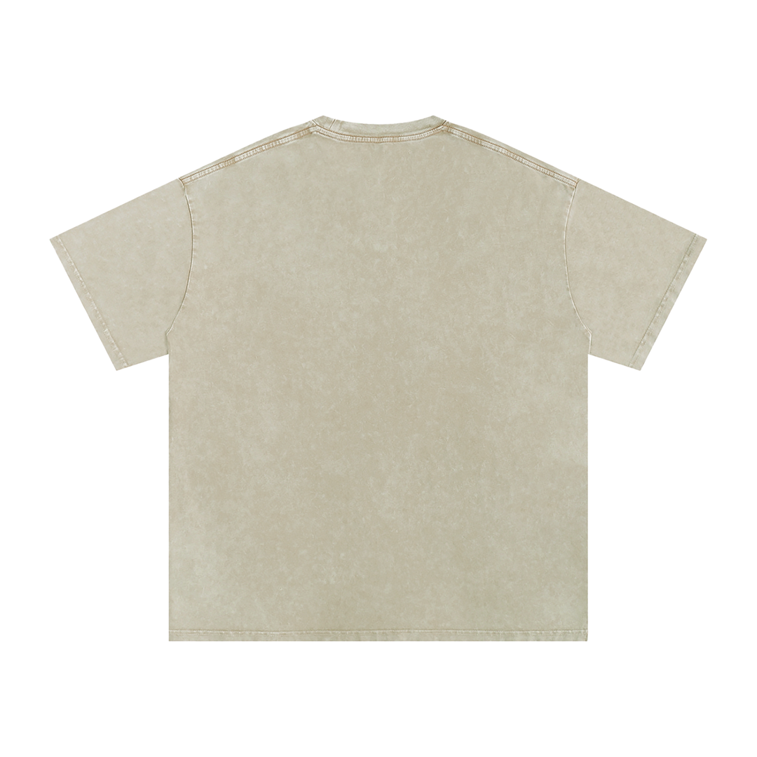 HIKING LOVER Snow Washed Oversized Cotton T-Shirt