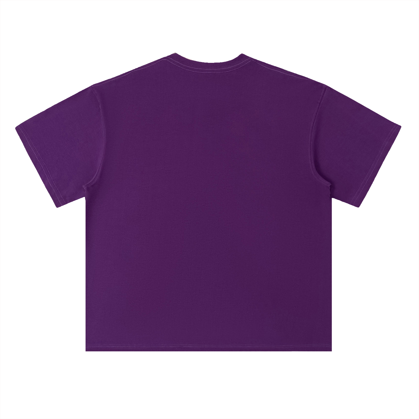 Every Mountain Top Is Within Reach Climbing Tee in Grape Purple, back view.