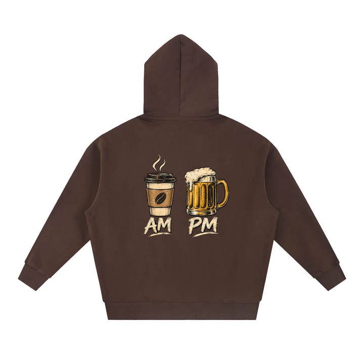 men graphic Essential Oversized Boxy Fit Fleece Hoodie