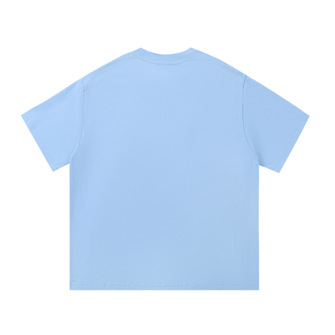 Bigfoot Saw Me But Nobody Believes Him Retro Tee in Blue, back view.