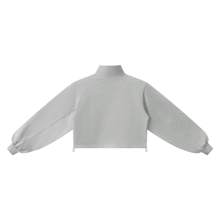 Women HODDIES Mock-Neck Quarter-Zip Sweatshirt