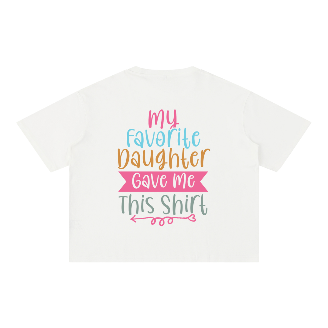 MOM LOVER Mineral Wash Boxy Cotton T-Shirt