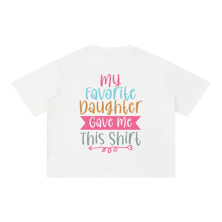 MOM LOVER Mineral Wash Boxy Cotton T-Shirt