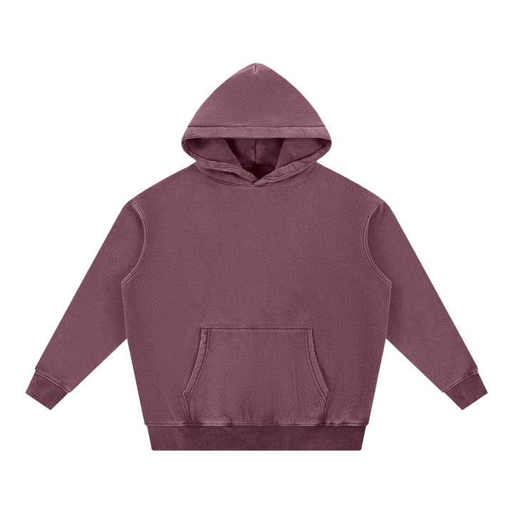 WOMEN HODDIES Snow Wash Fleece Oversize Hoodie