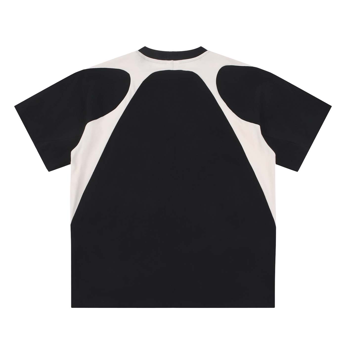 men brand t shirtContrast Panel Cotton T-Shirt