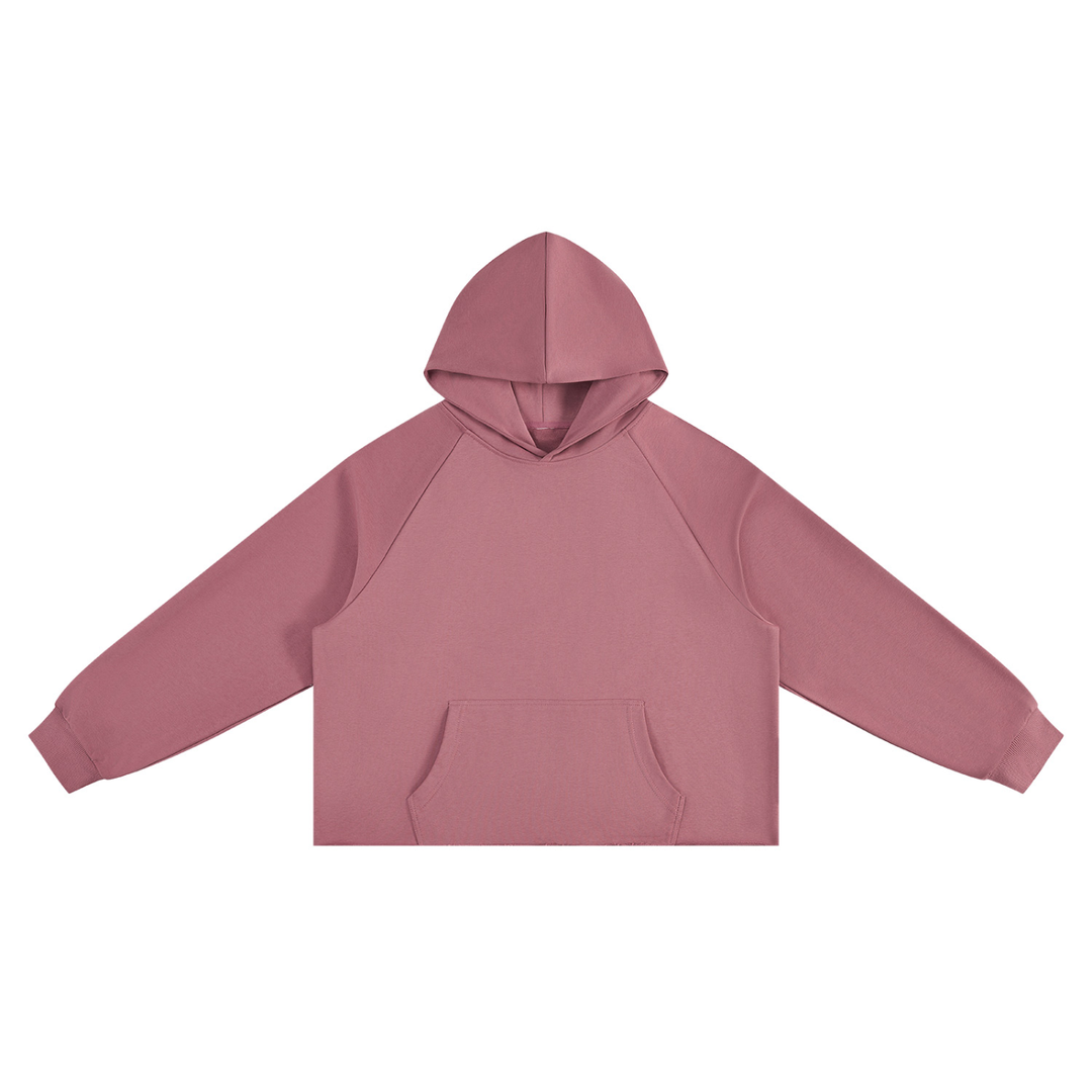 WOMEN HODDIES  Vintage Wash Raw Edge Boxy Hoodie