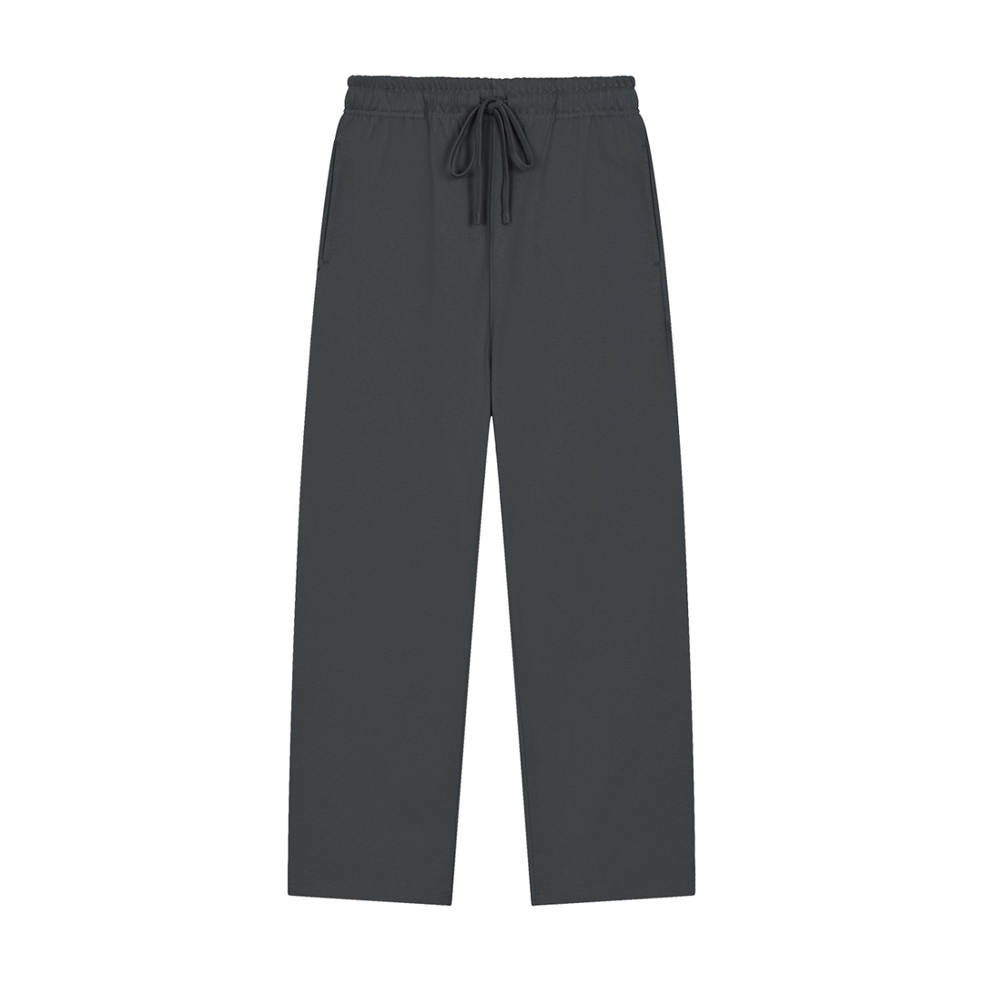 WOMEN PENT Solid Color Straight-Leg Sweatpants