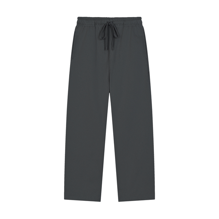 WOMEN PENT Solid Color Straight-Leg Sweatpants