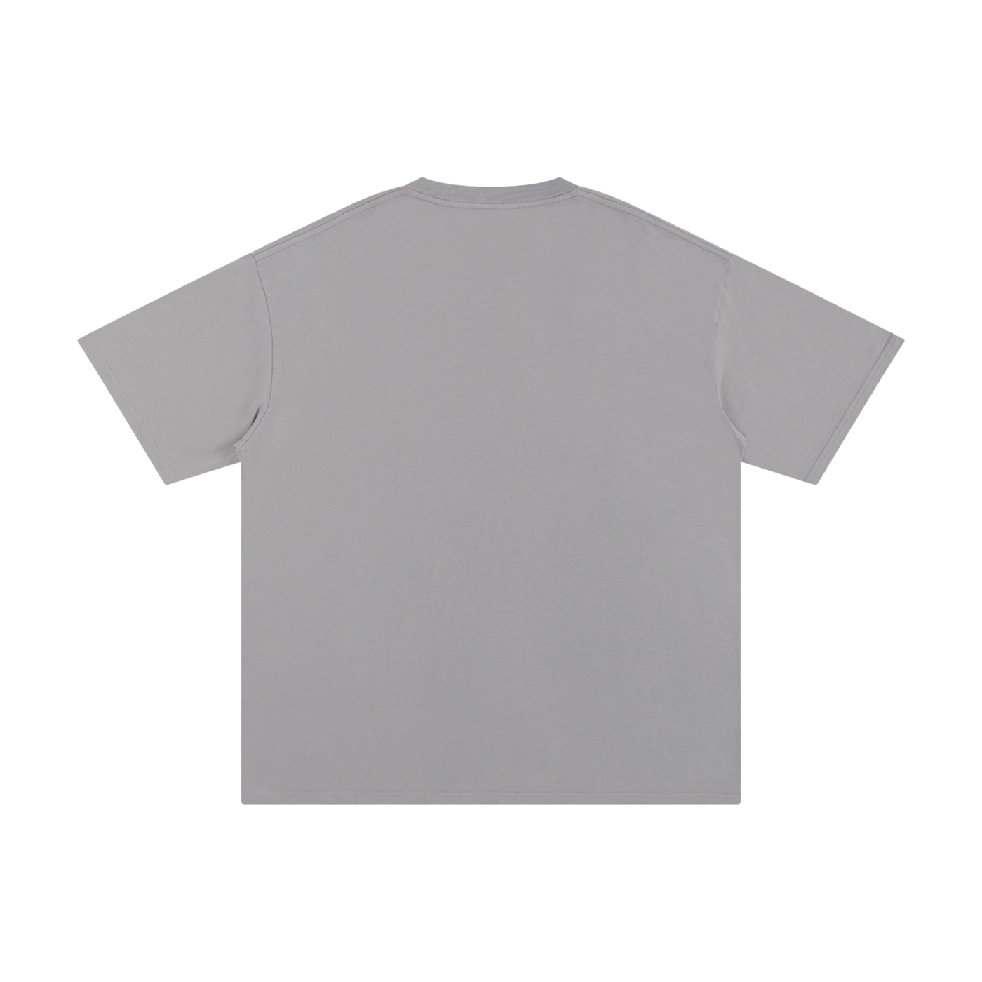 My Alone Time Is For Everyone's Safety Duck Tee in Light Gray, back view.