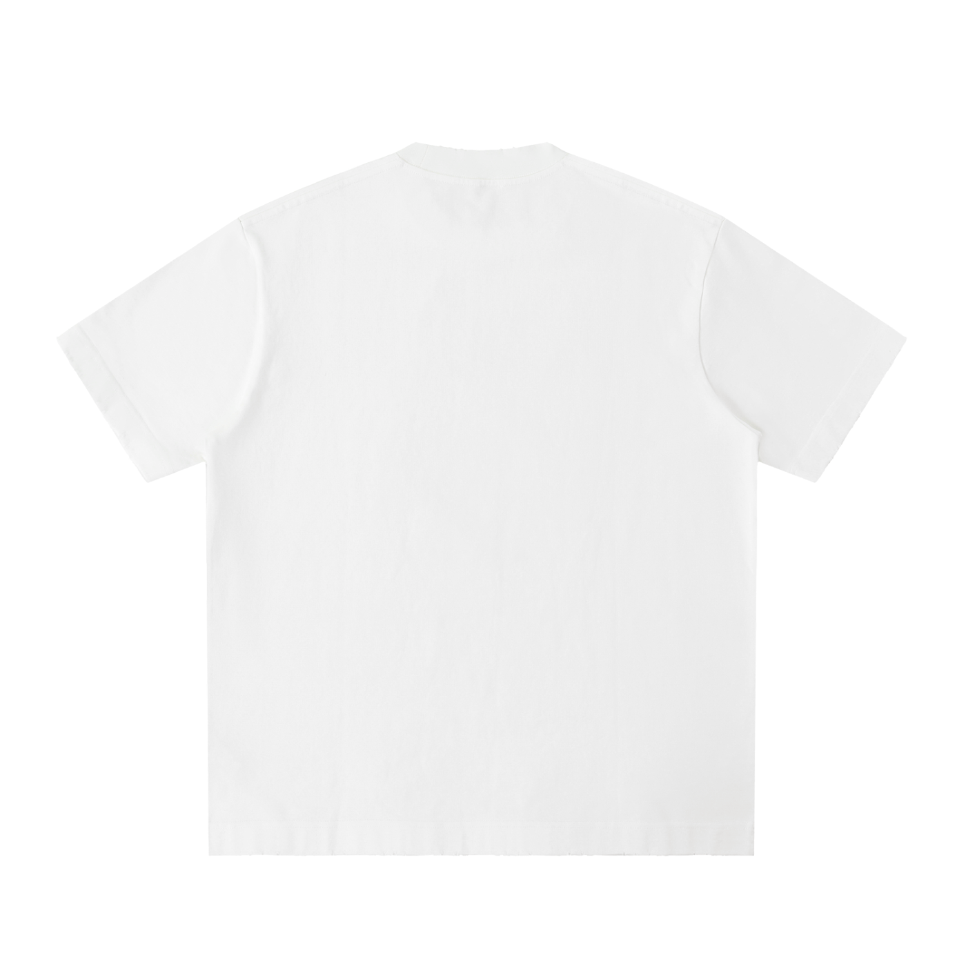 men Heavyweight Vintage Washed Frayed T-Shirt
