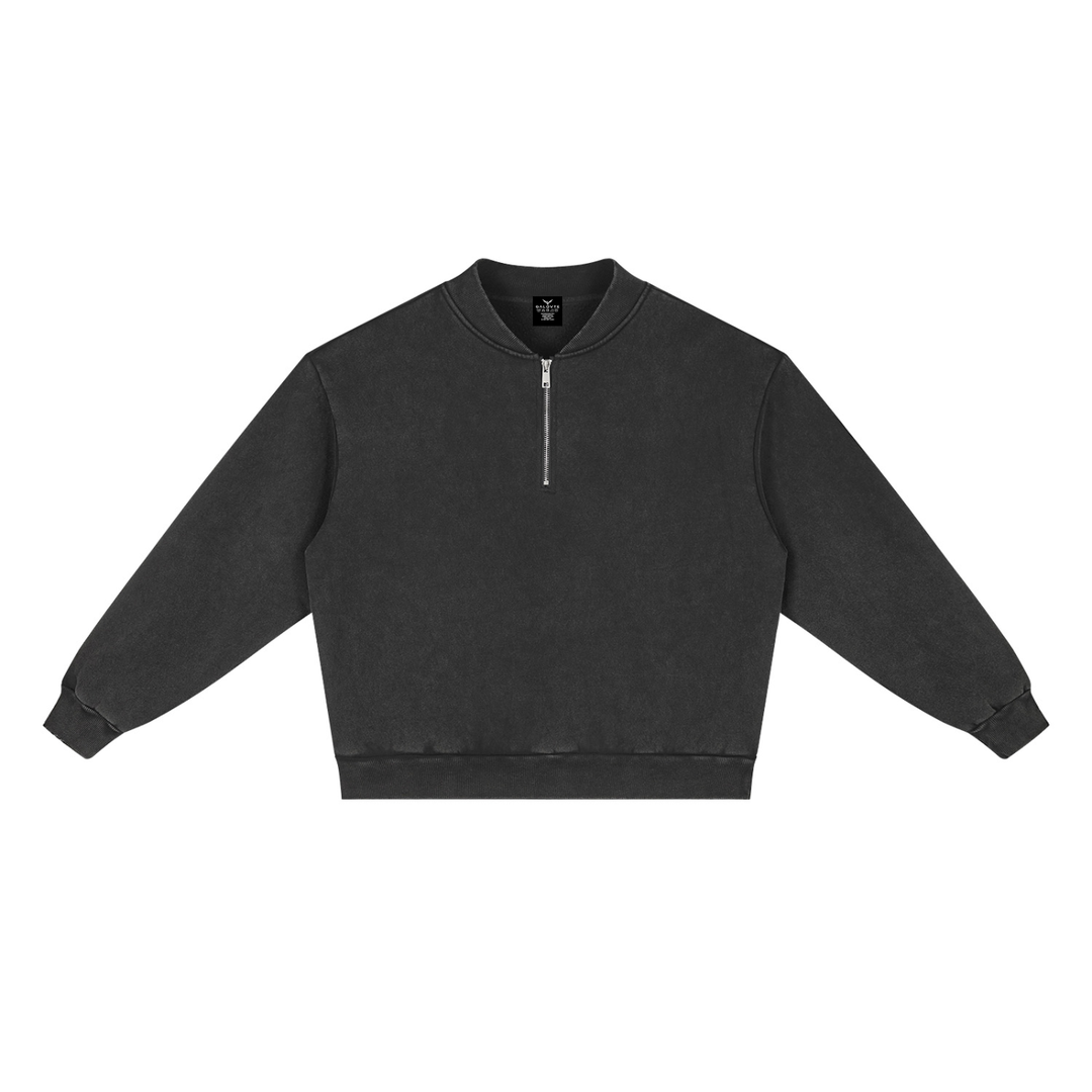 men hoddies Vintage Wash Fleece Quarter Zip Sweatshirt