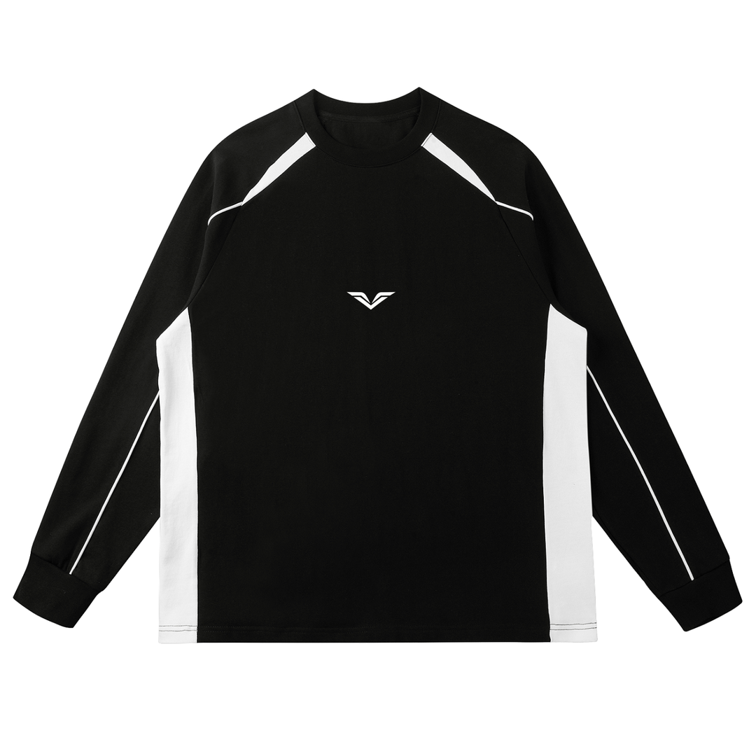 MEN T SHIRT Wing Logo Contrast Panel Raglan Sweatshirt