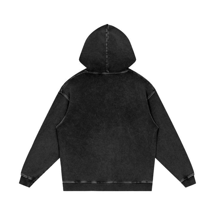 MEN HODDIES Snow Washed Loose Cotton Hoodie