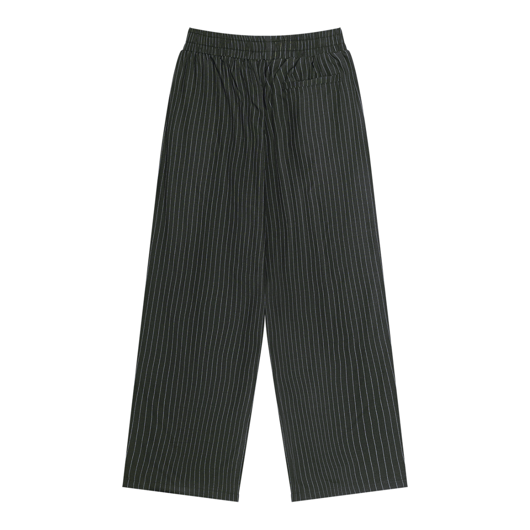 WOMEN PENT  Striped Pleated Pants