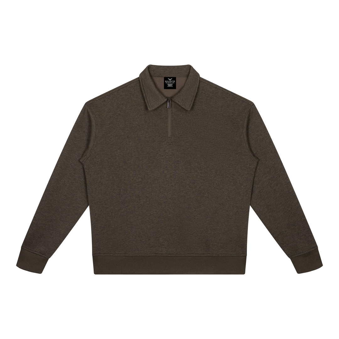 women hoddies  Boxy Quarter-Zip Sweatshirt