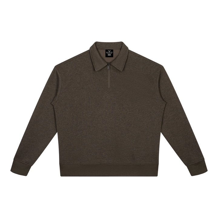women hoddies  Boxy Quarter-Zip Sweatshirt