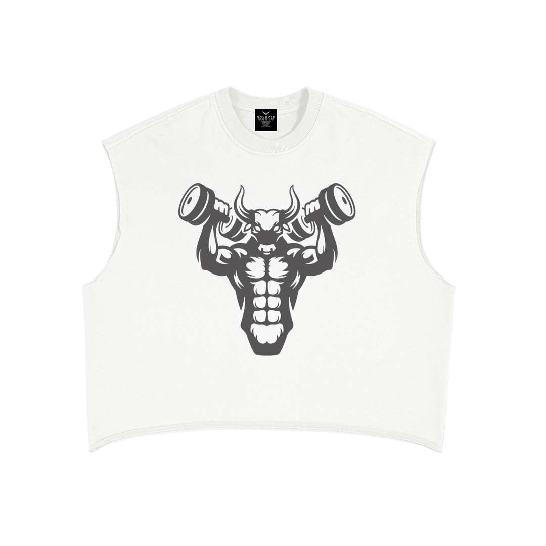 men gym wear French Terry Boxy Tank Top