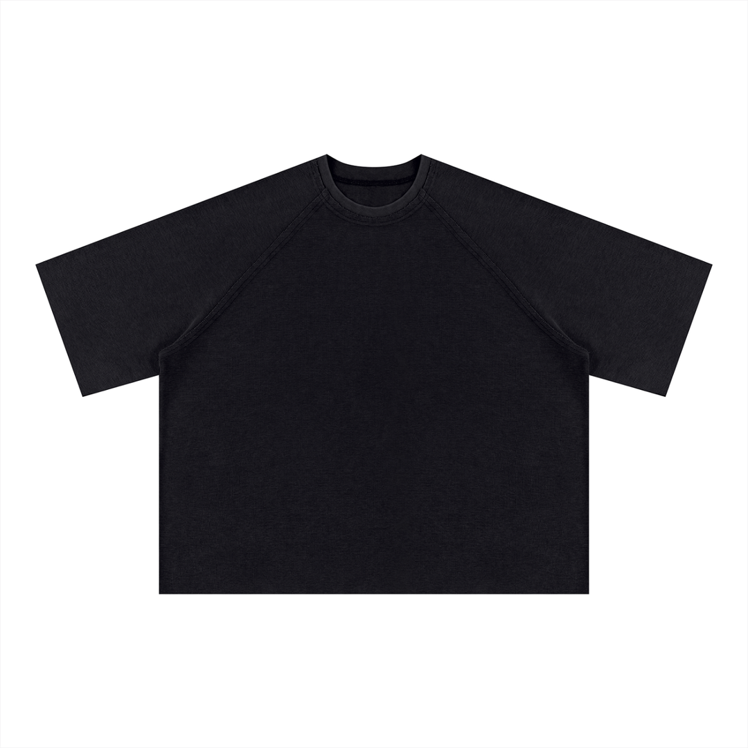 men t shirt Unisex Mineral Wash Boxy Waffle T-Shirt