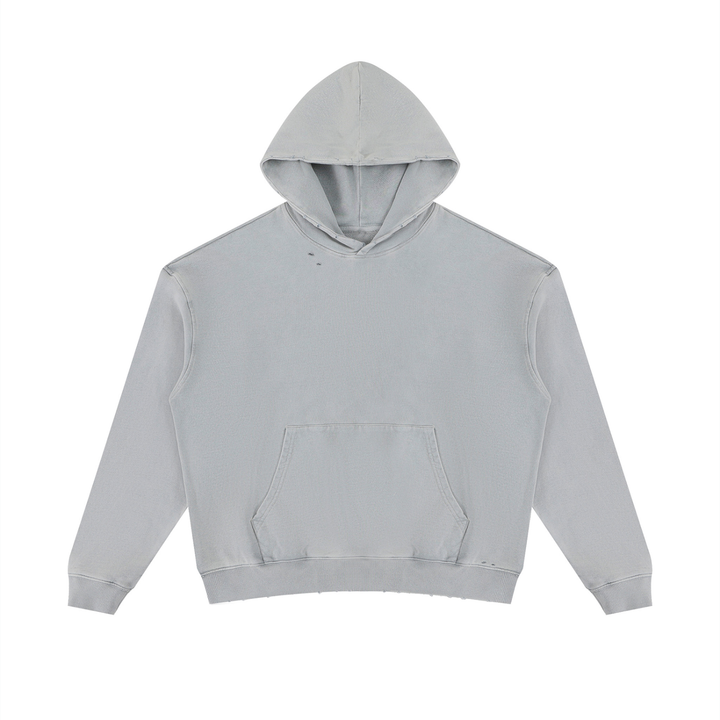 WOMEN HODDIES  Mineral Wash Distressed Hoodie