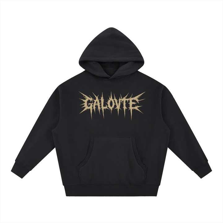 MEN HODDIES  Spiked Metal Type Oversized Fleece Hoodie