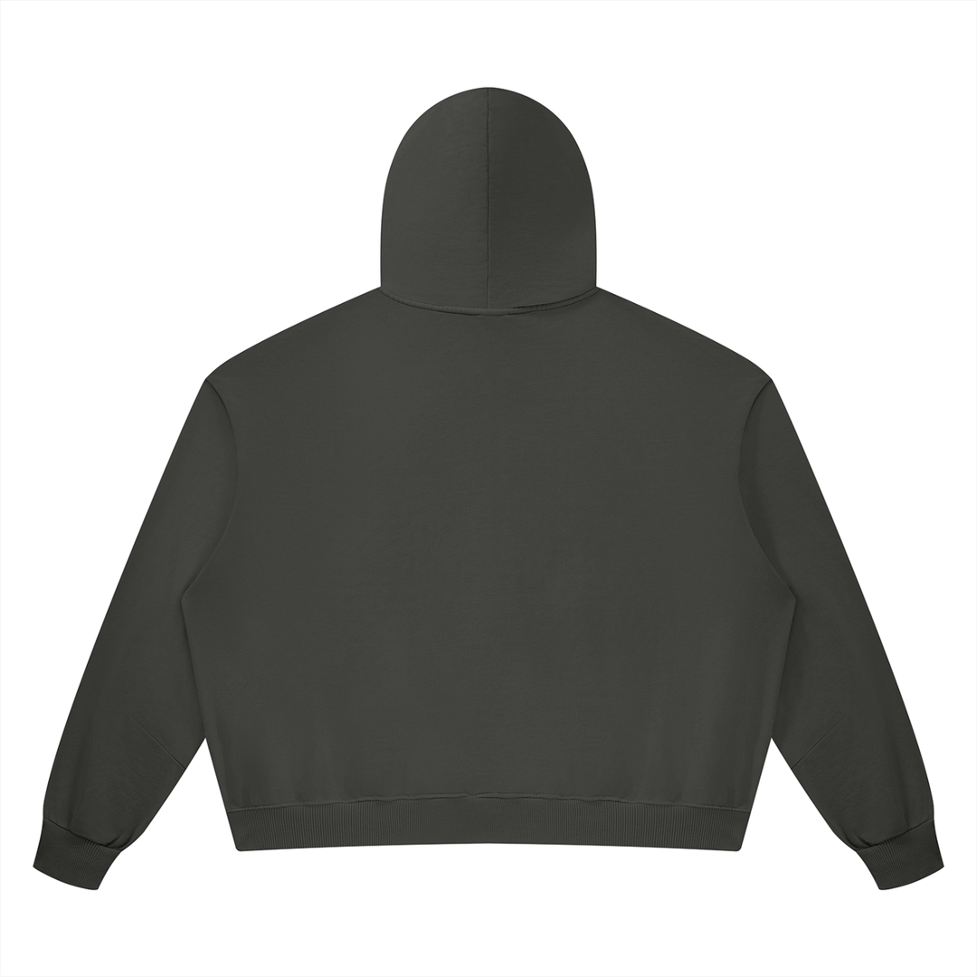 WOMEN HODDIES  Vintage Wash Boxy Full Zip Hoodie