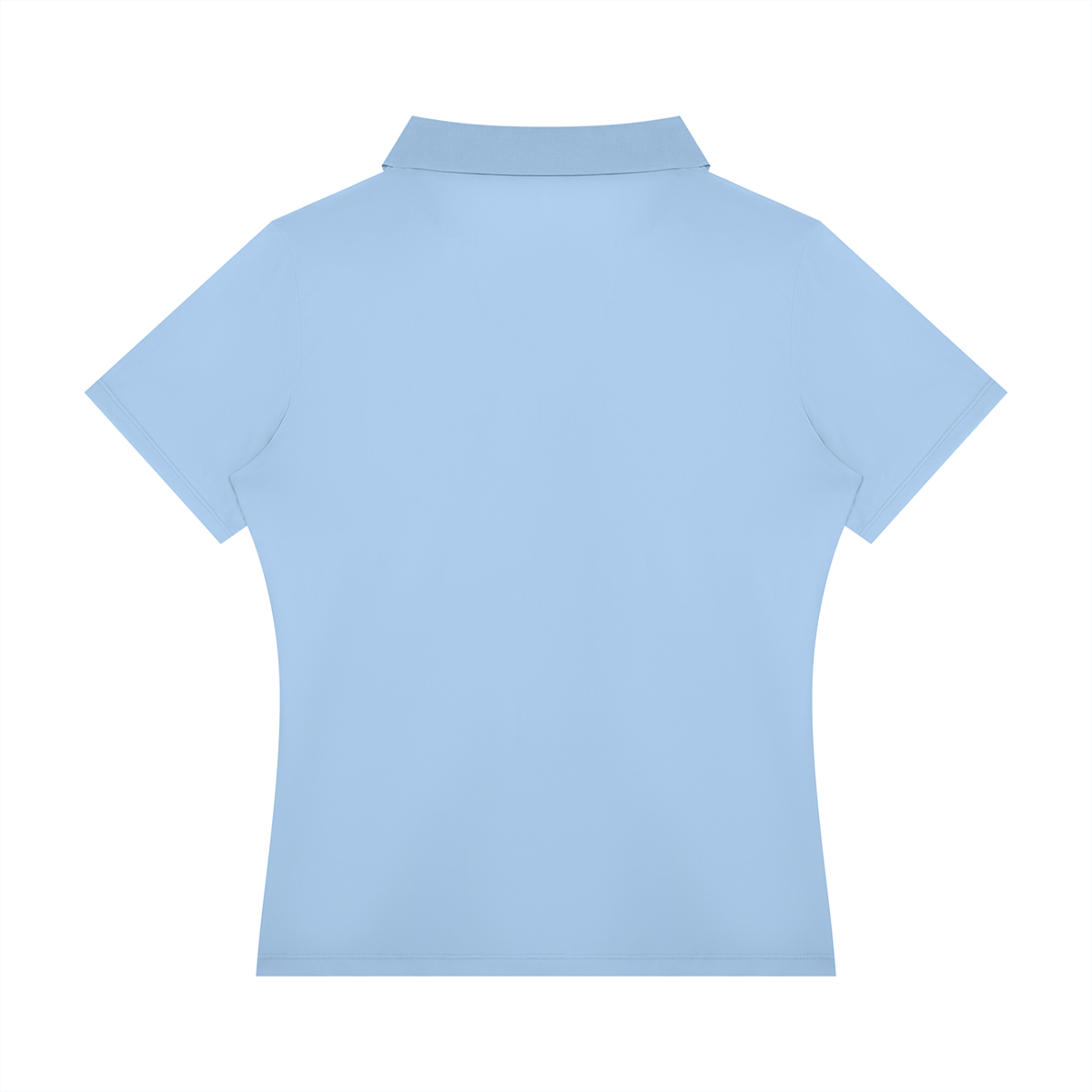 Women’s gym wear Color Block Polo Shirt