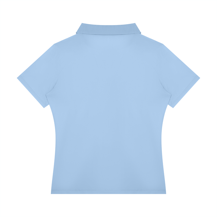 Women’s gym wear Color Block Polo Shirt