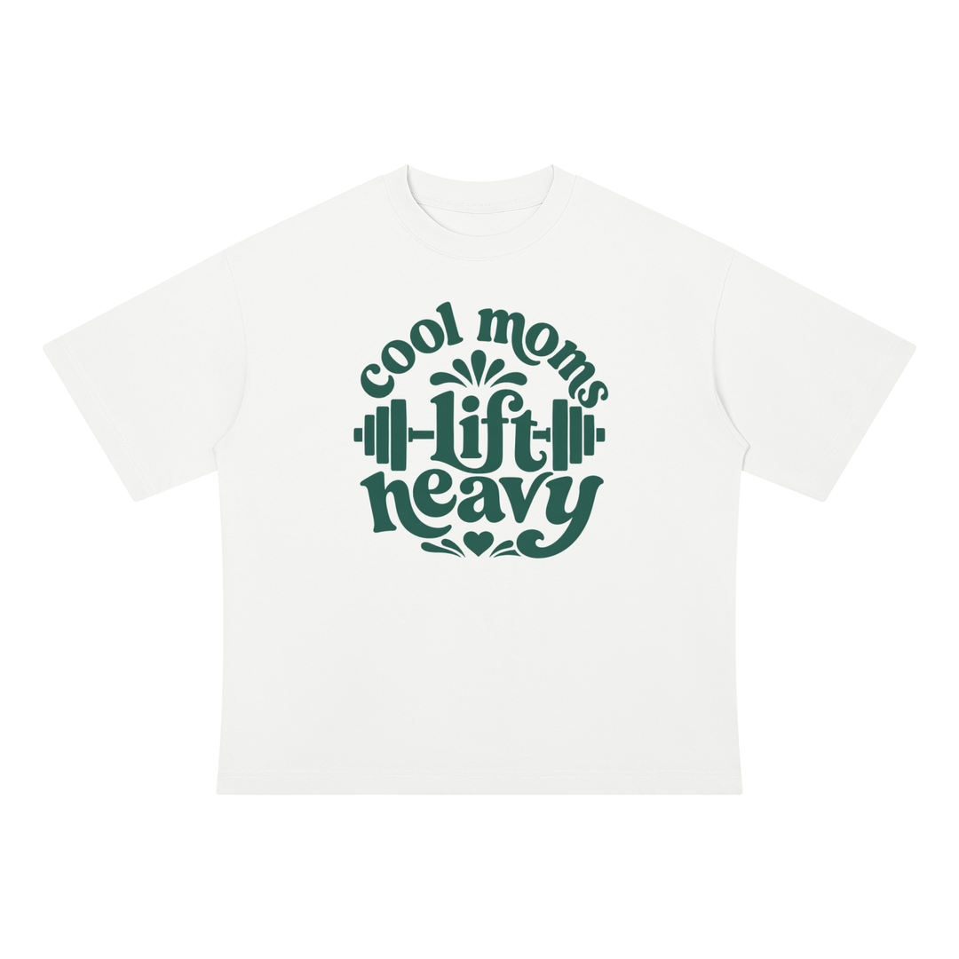 MOM LOVER Drop Shoulder Cotton T-Shirt