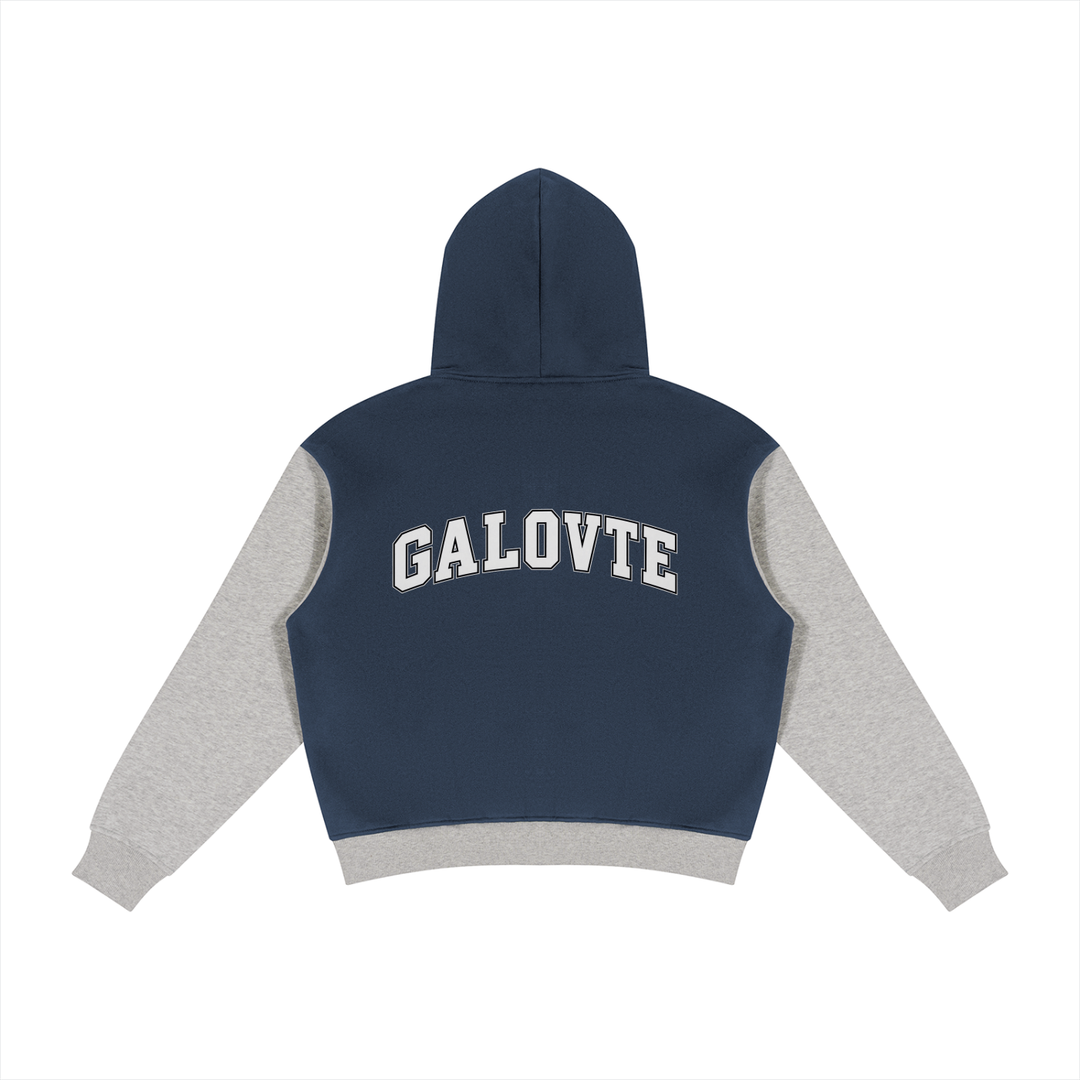 men brand Unisex Color Block Fleece Full Zip Hoodie